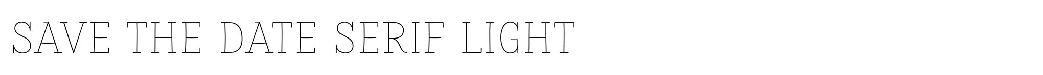 Save The Date Serif Light image